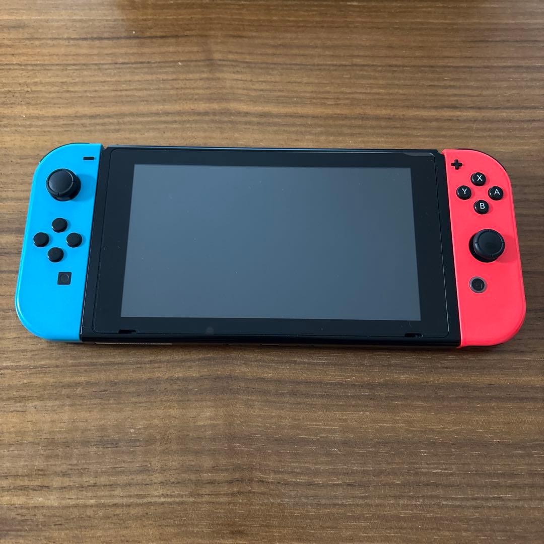 難あり NINTENDO SWITCH 本体 付属品全部あり 持ち運びケース付き