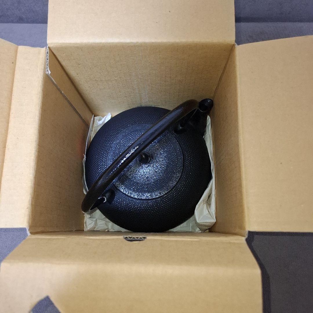 【未使用】南部鉄瓶 南部鉄器 1.7ℓ 運南堂 鍋元 平丸あられ