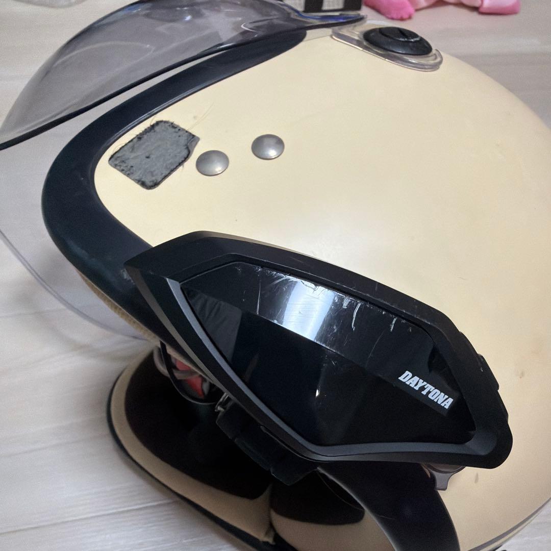 DAYTONA ジェットヘルメット クリーム色 - メルカリ