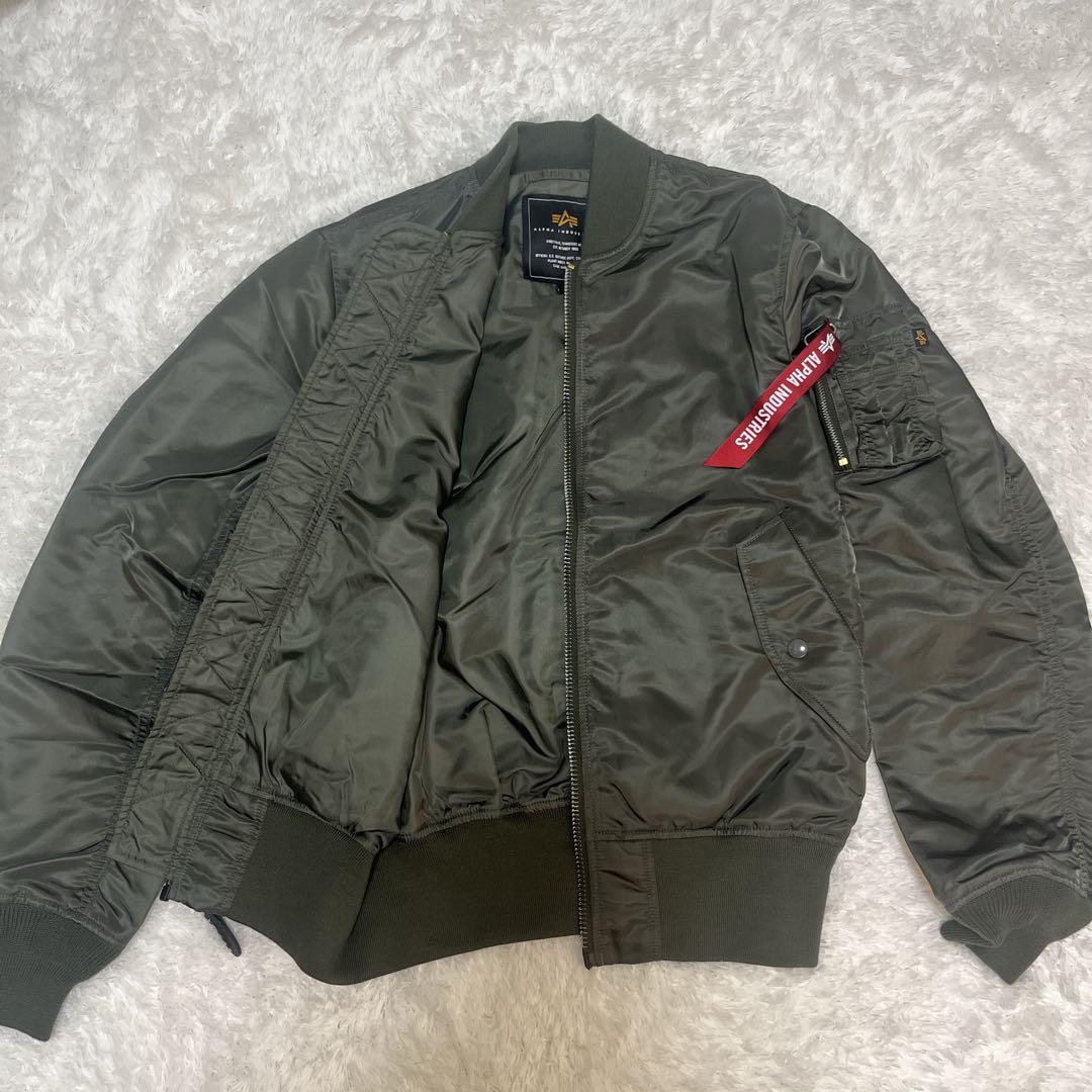 極美品✨ALPHA アルファ MA-1 フライトジャケット L-2B カーキ