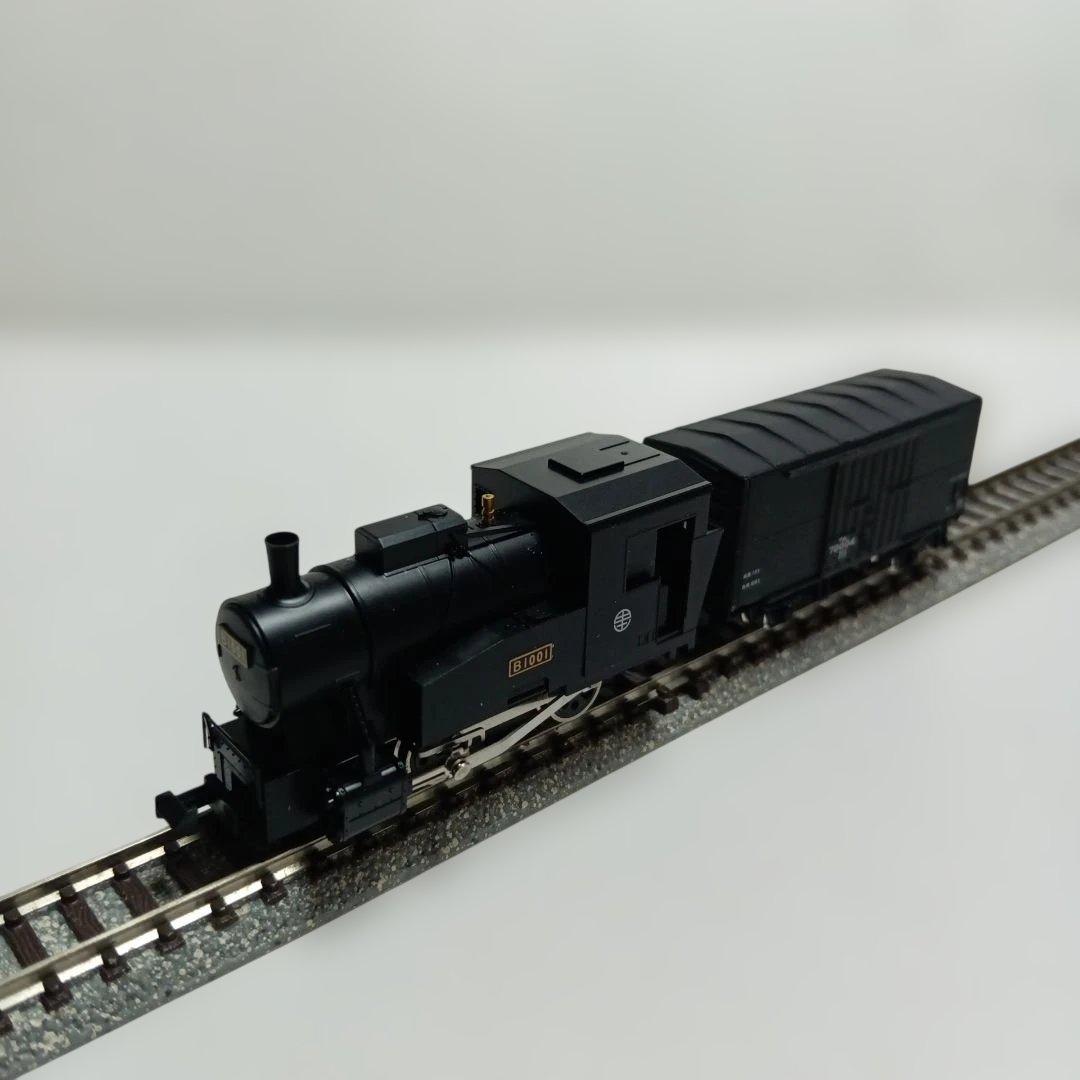 講談社(TOMIX)KD3-101 里山交通B1001形蒸気機関車と貨車