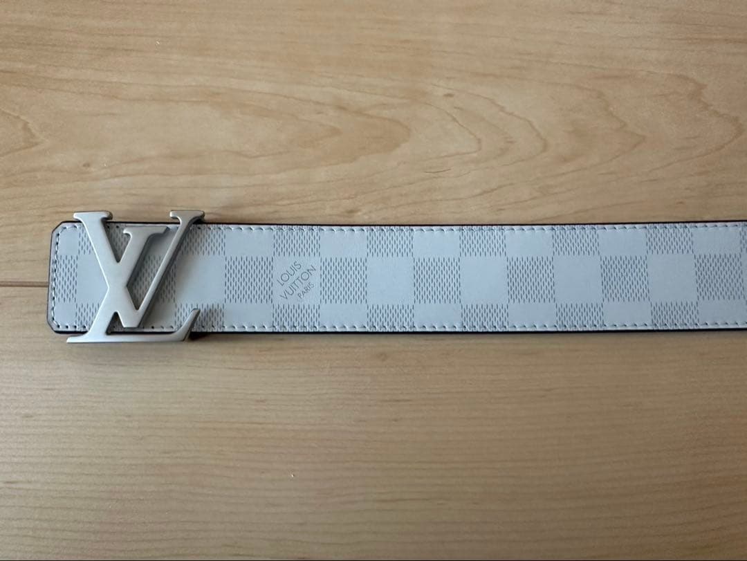 tm　新品同様　ルイヴィトン　メンズベルト　ダミエプリント　40MM