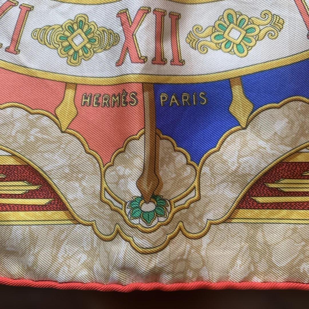 HERMES シルクスカーフ 太陽と星座デザイン