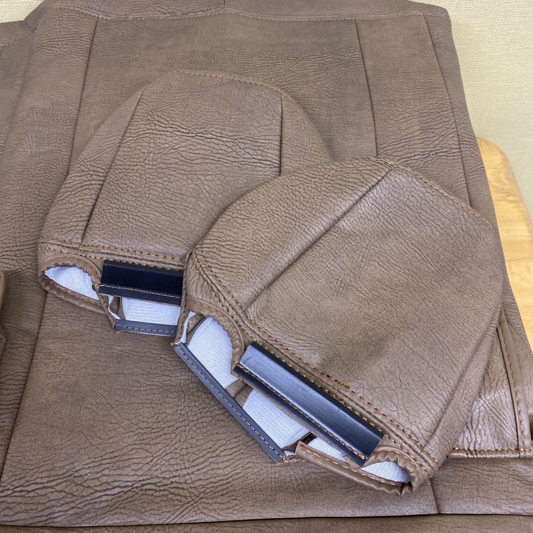 ★新品未使用★ハイエースRevier シートカバー 2列目シート ダークブラウン