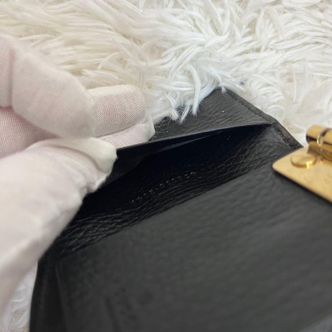 グッチ　GGマーモント　6連　キーケース　スプリーム　レザー　PVC ブラック