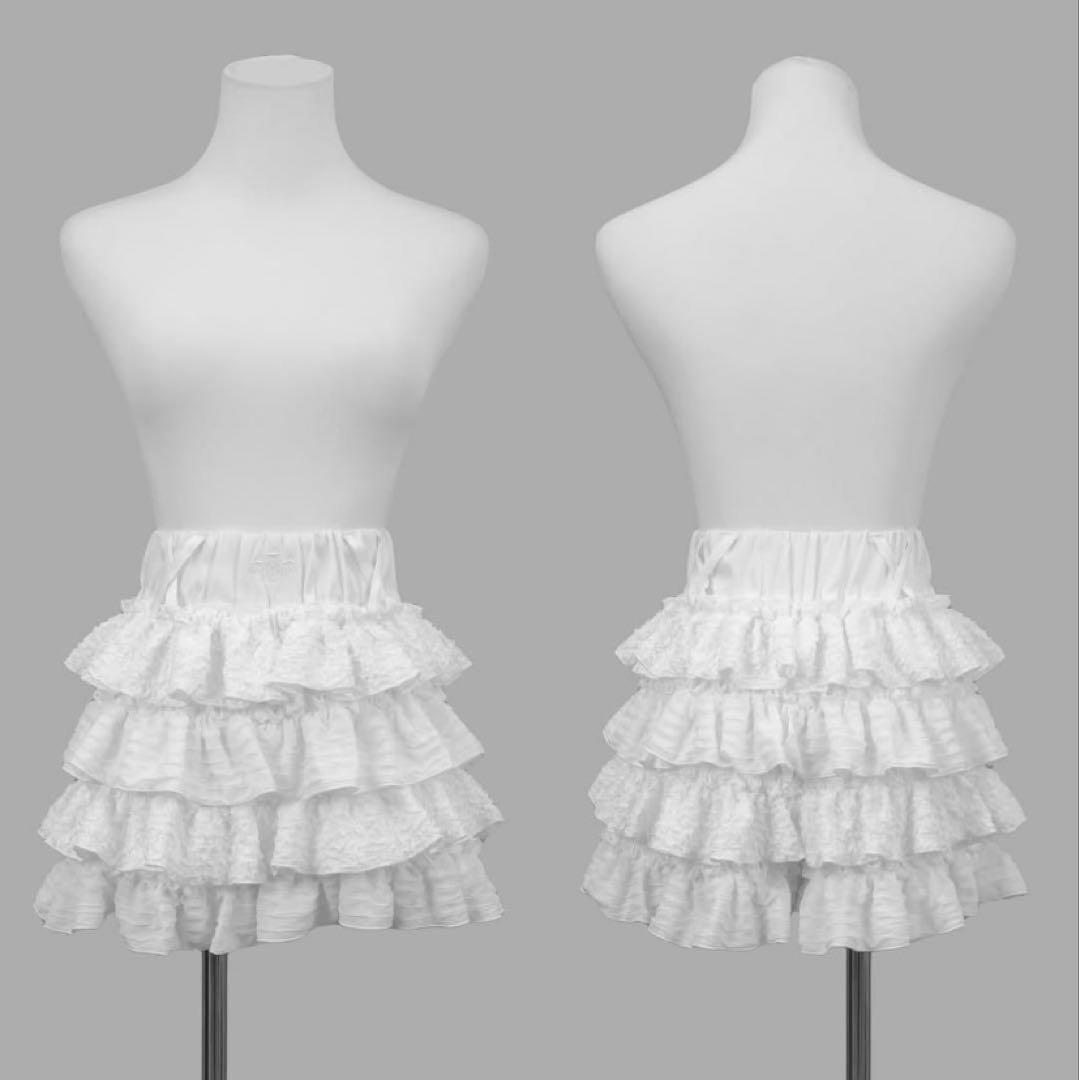 DimMoire ディムモアール フリルミニスカパン ホワイト