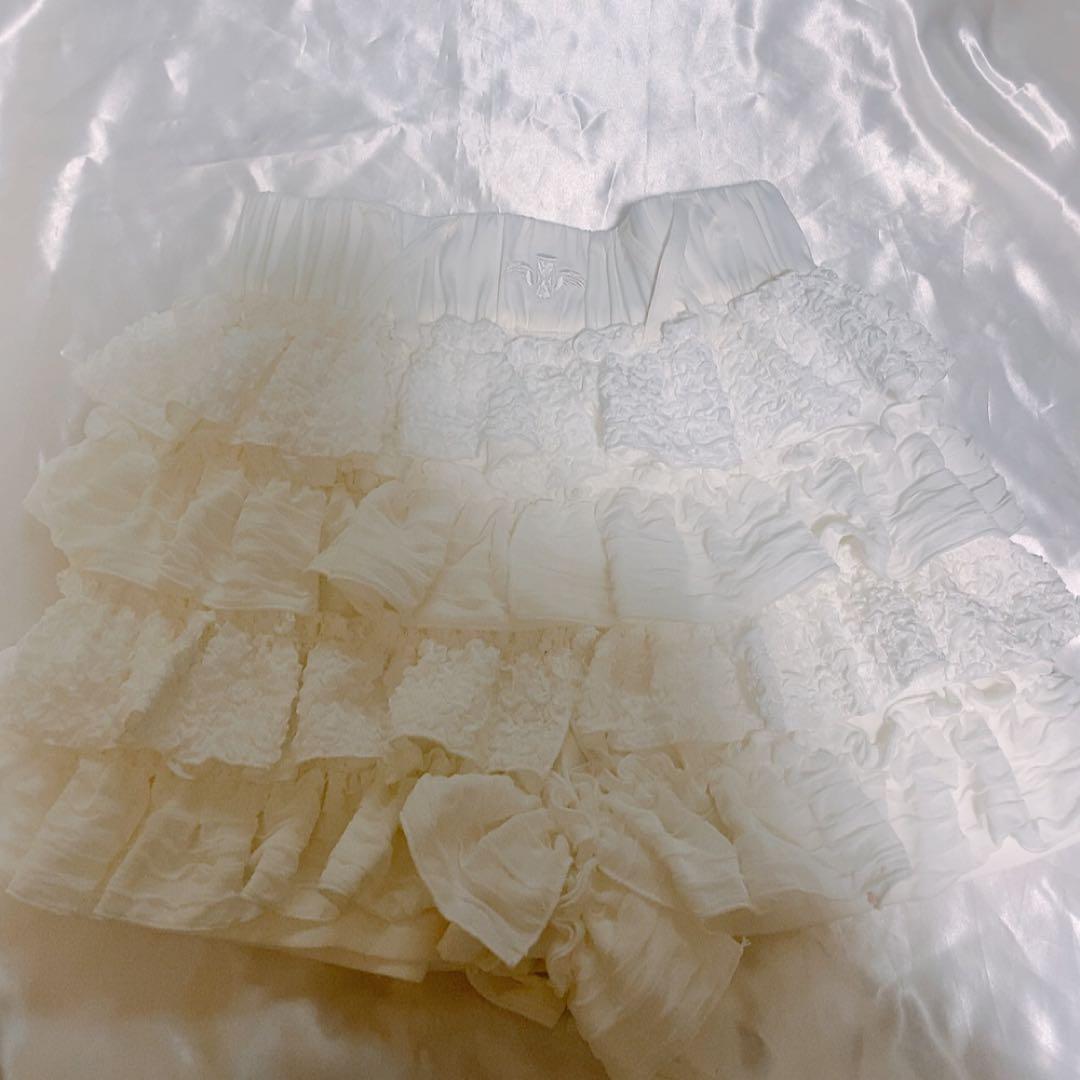 DimMoire ディムモアール フリルミニスカパン ホワイト
