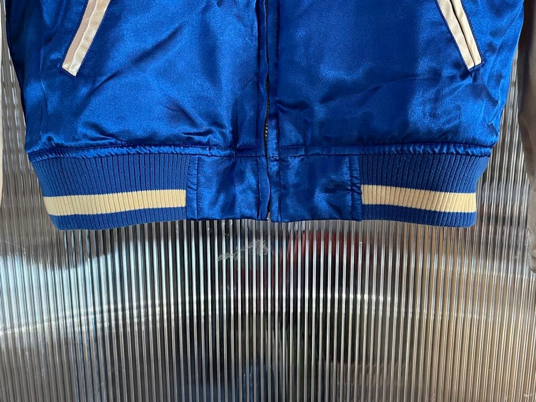 Disney ディズニー ドナルドダック スカジャン リバーシブル 刺繍 M