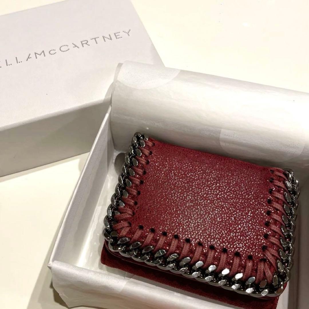値下げ⭐︎ 美品 Stella McCartney ファラベラ 三つ折り財布 赤