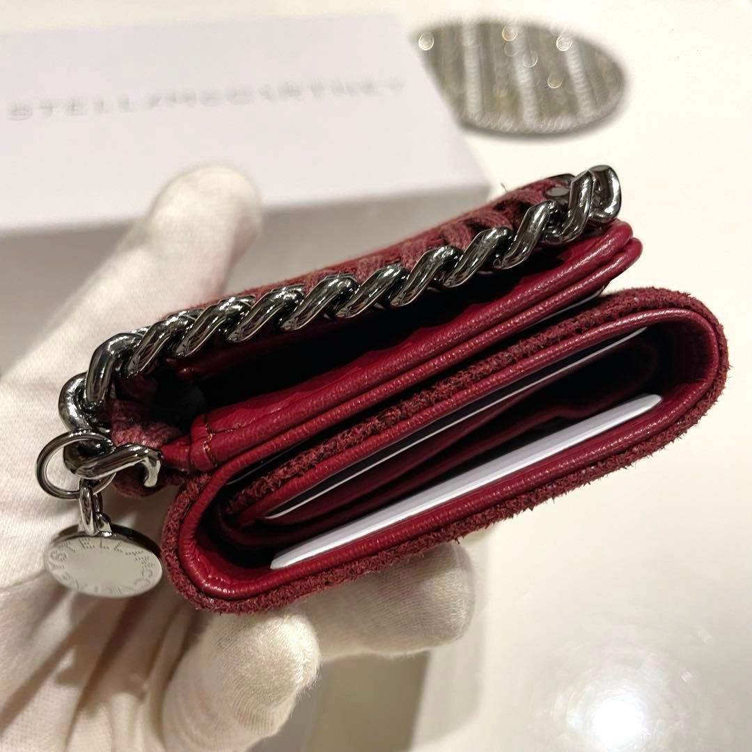 値下げ⭐︎ 美品 Stella McCartney ファラベラ 三つ折り財布 赤