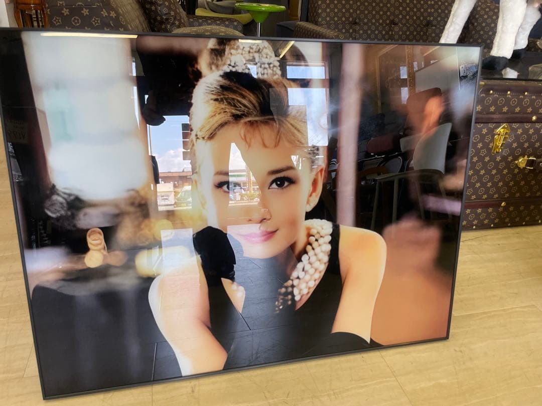 パネルアート　オードリーヘップバーン　アート　絵画　ポスター　壁掛け　額縁　額絵