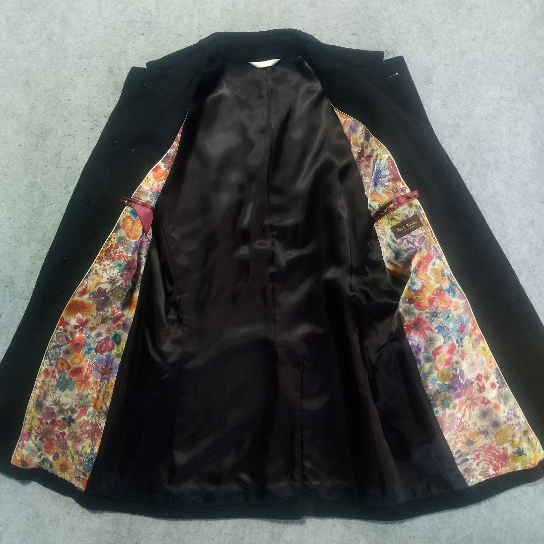 希少 ポールスミス ステンカラーコート カシミヤ ミンク ウール 高級感