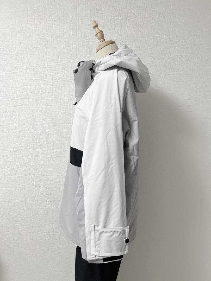 PONTAPES スノーボードウェア ユニセックス 上下セット 白 黒 グレー