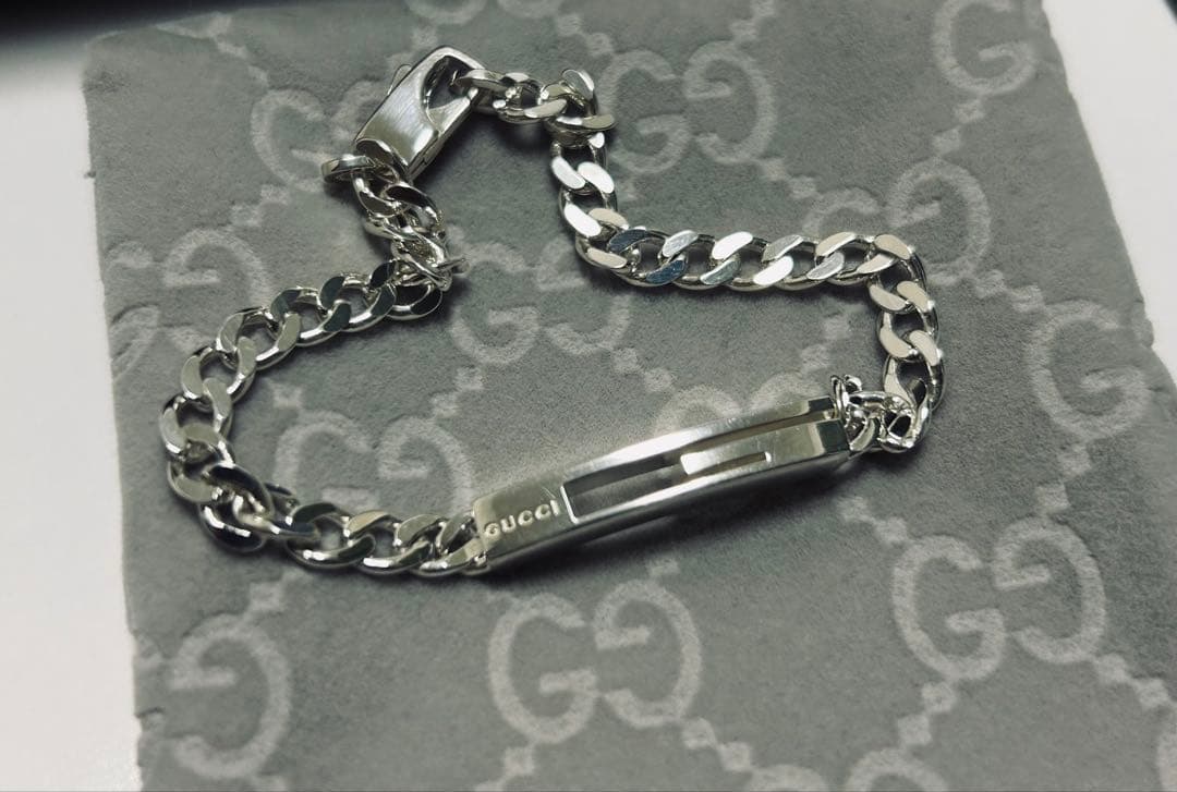 グッチ Gロゴ SV925 チェーン ブレスレット 17