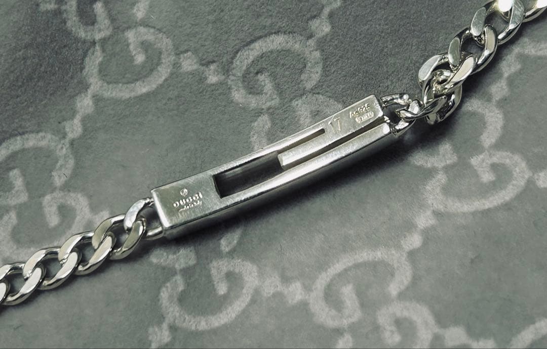 グッチ Gロゴ SV925 チェーン ブレスレット 17