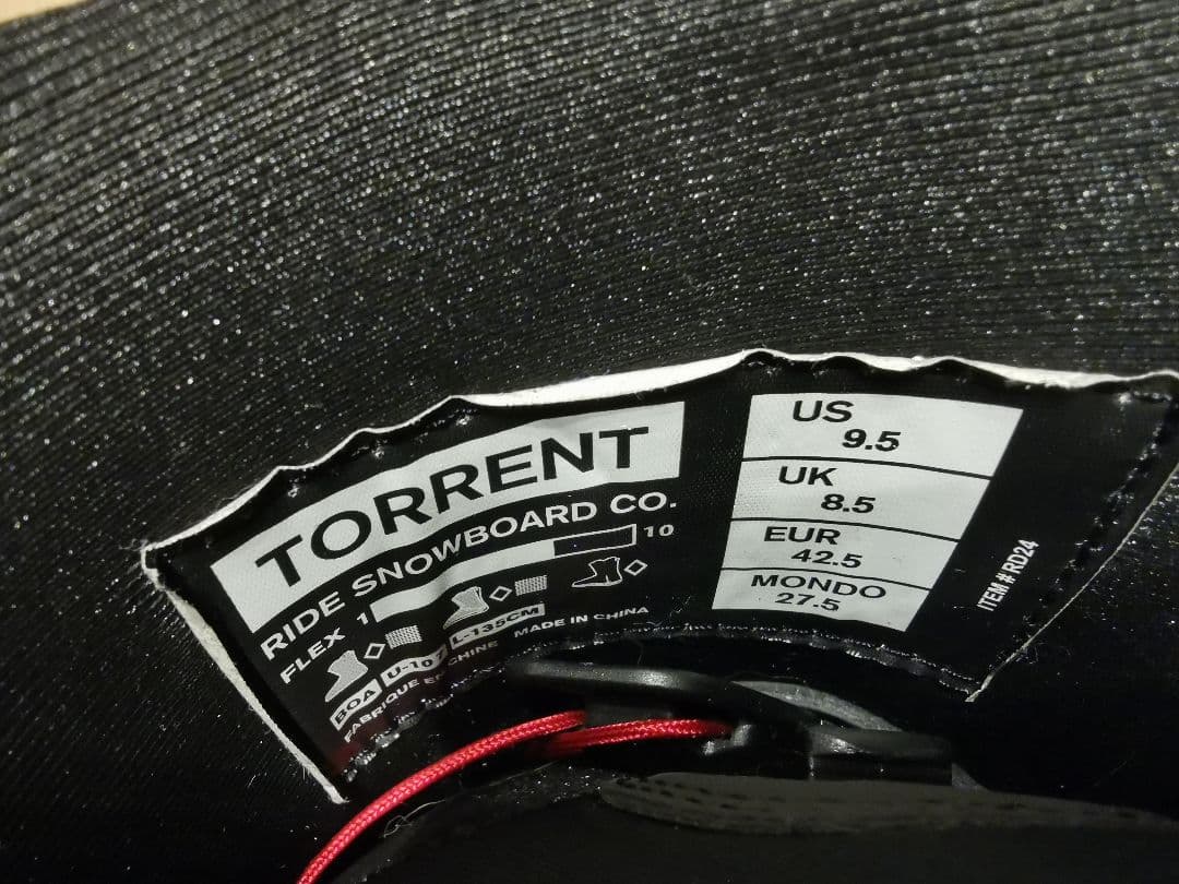 24-25 RIDE スノーボード ブーツ TORRENT メンズ　27.5cm