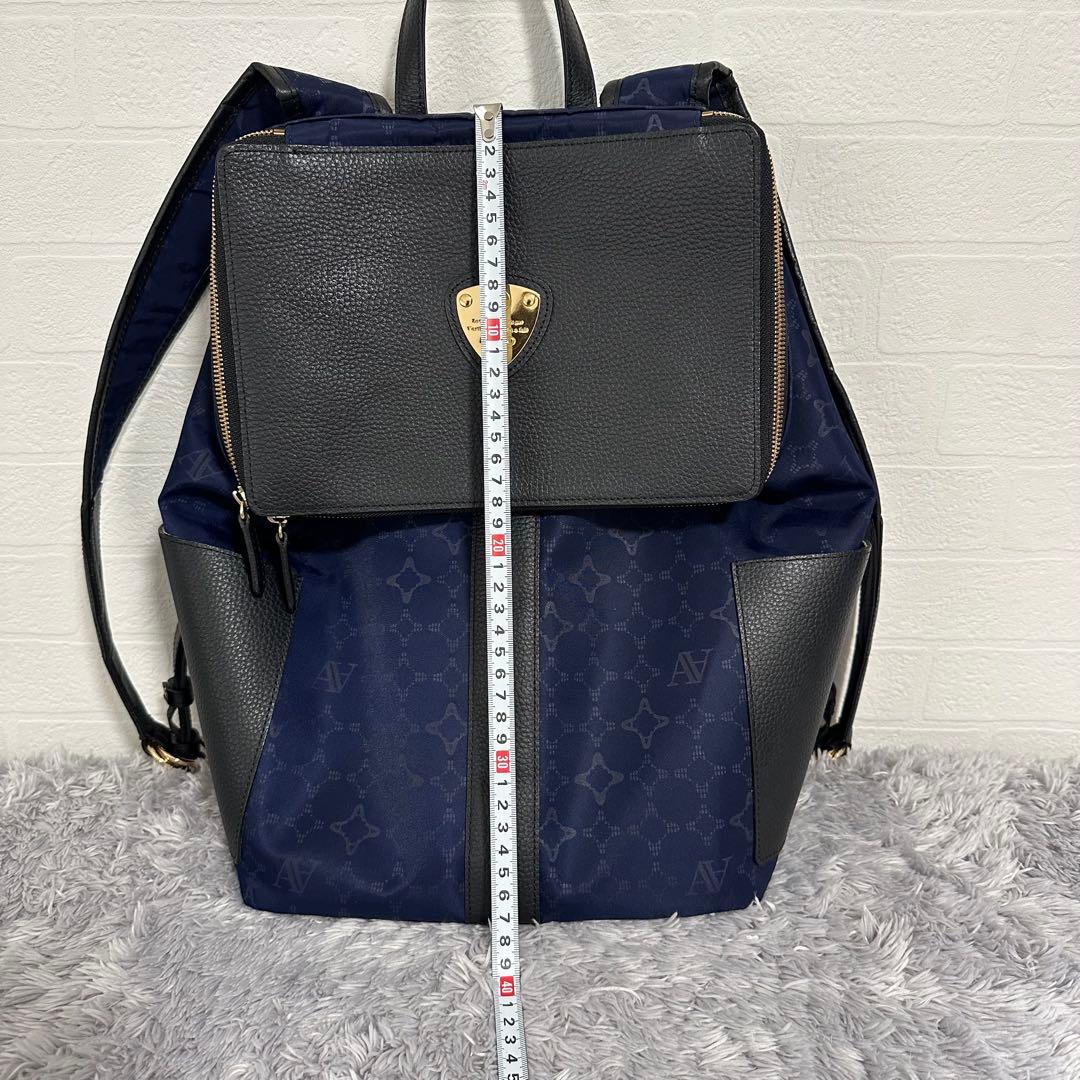 極美品　アタオ　ATAO リュック　バックパック　マッシュルーム　ネイビー　黒