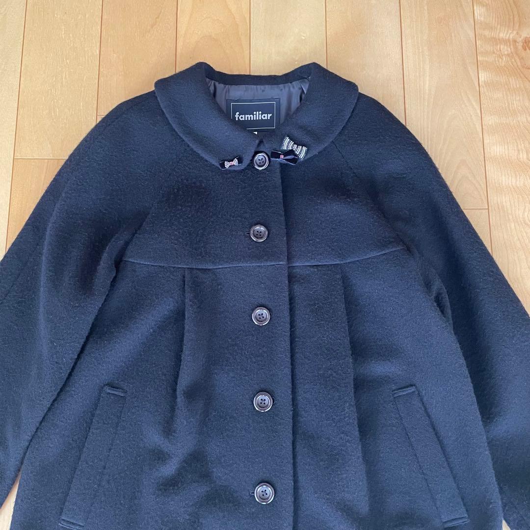 familiar ファミリア コート ウール 紺 フォーマル - メルカリ