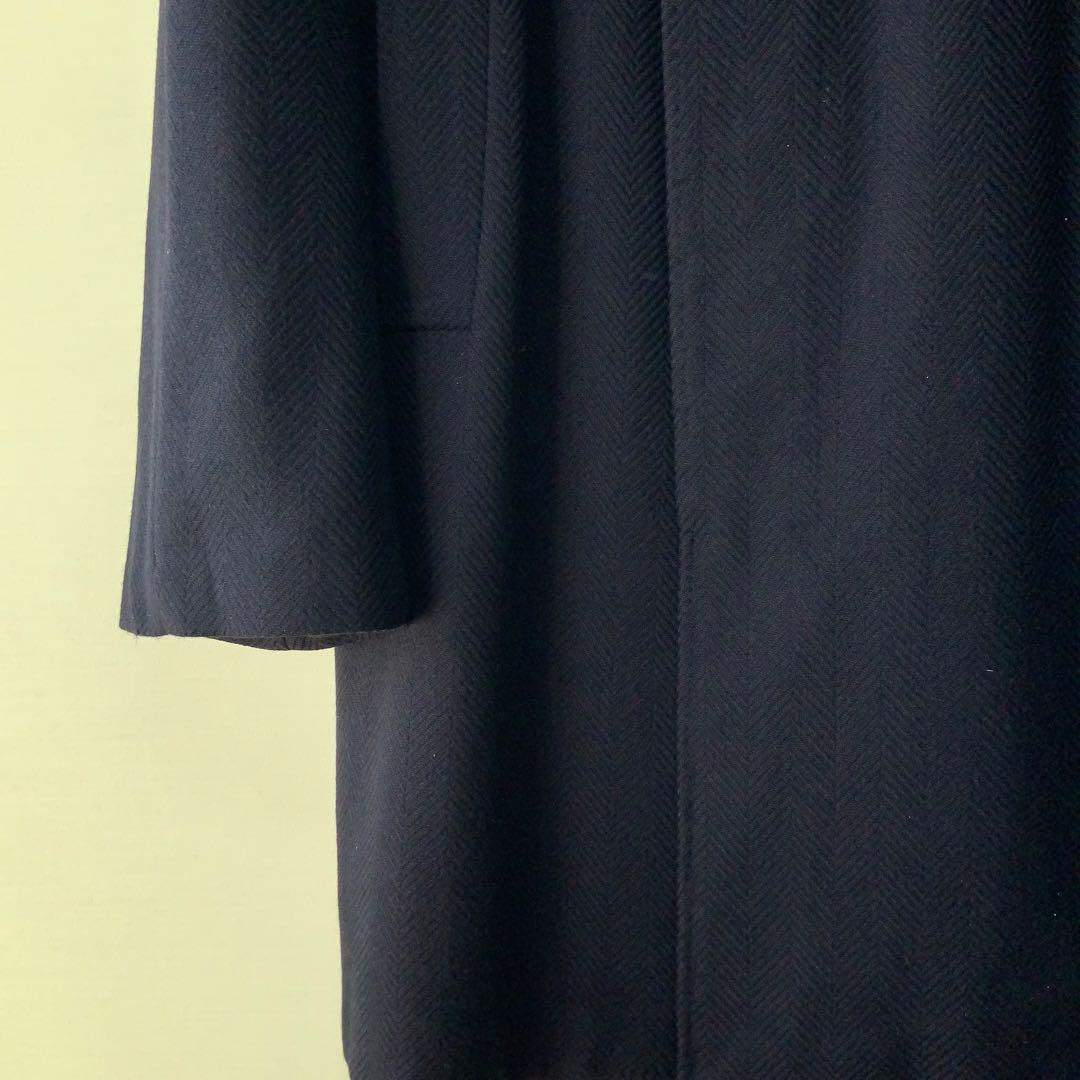 Belvestベルベスト カシミヤ100％ バルカラーコート ネイビー48 伊製