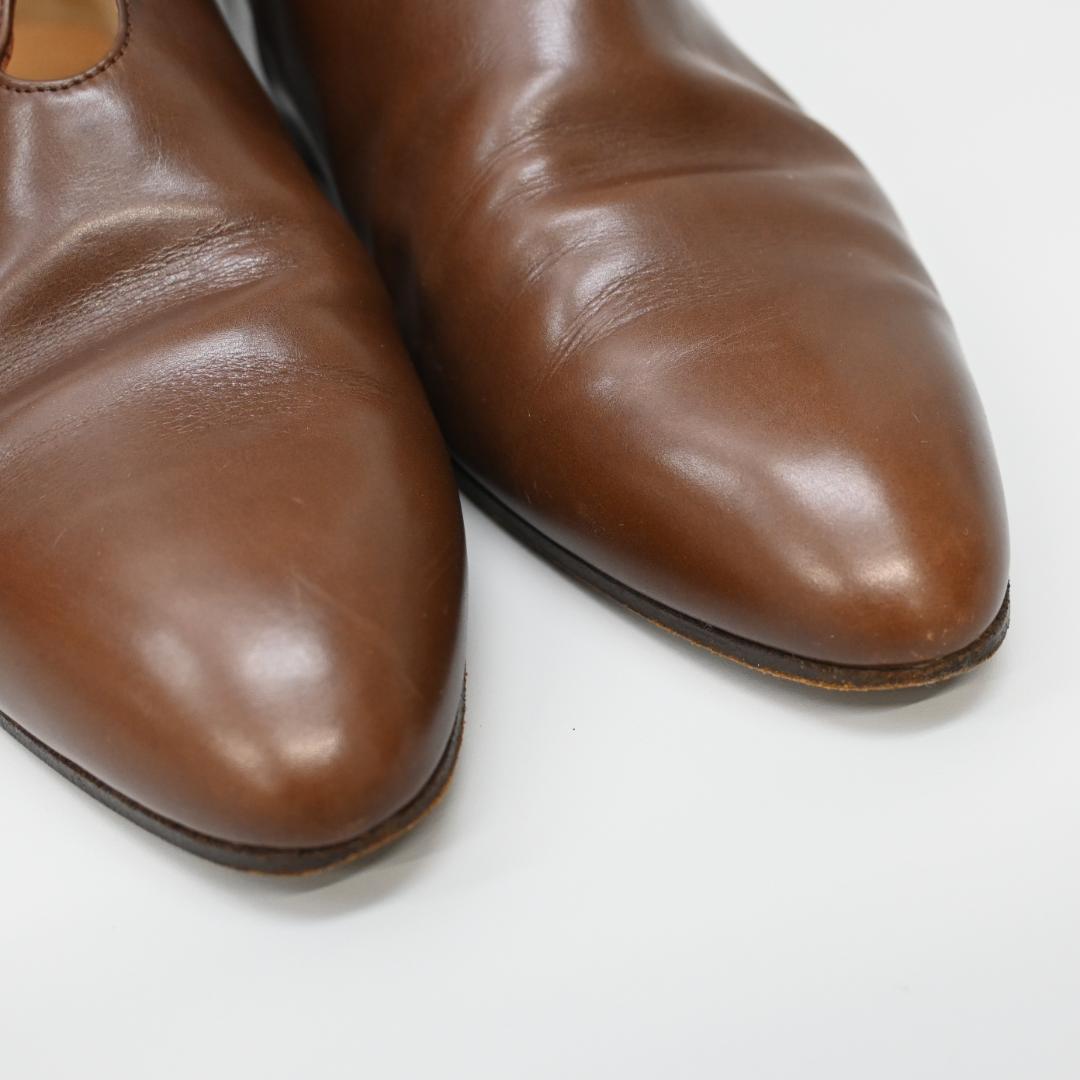 ■ 47987★年 HERMES エルメス フラットシューズ ブラウン