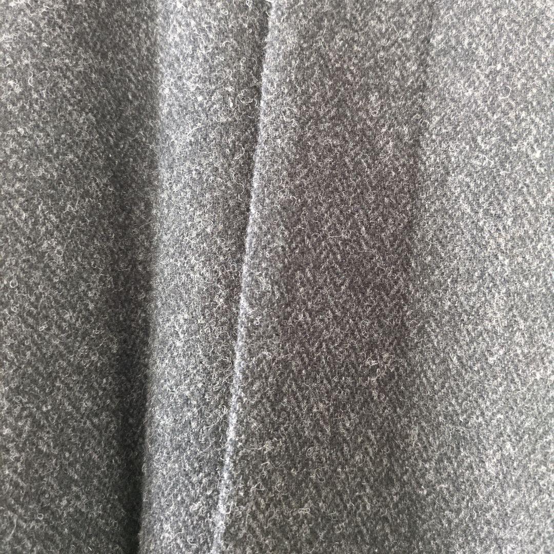 かぐれ　kagure　ウールヘリンボーンバルマカンコート　日本製　ダークグレー