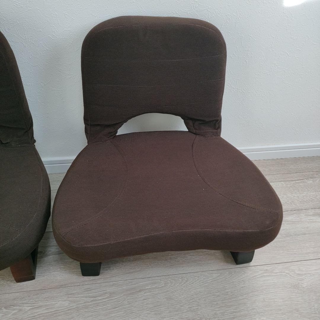 [山善] 座椅子 座敷用椅子 あぐら座椅子 幅46cm折りたたみ 3脚セット