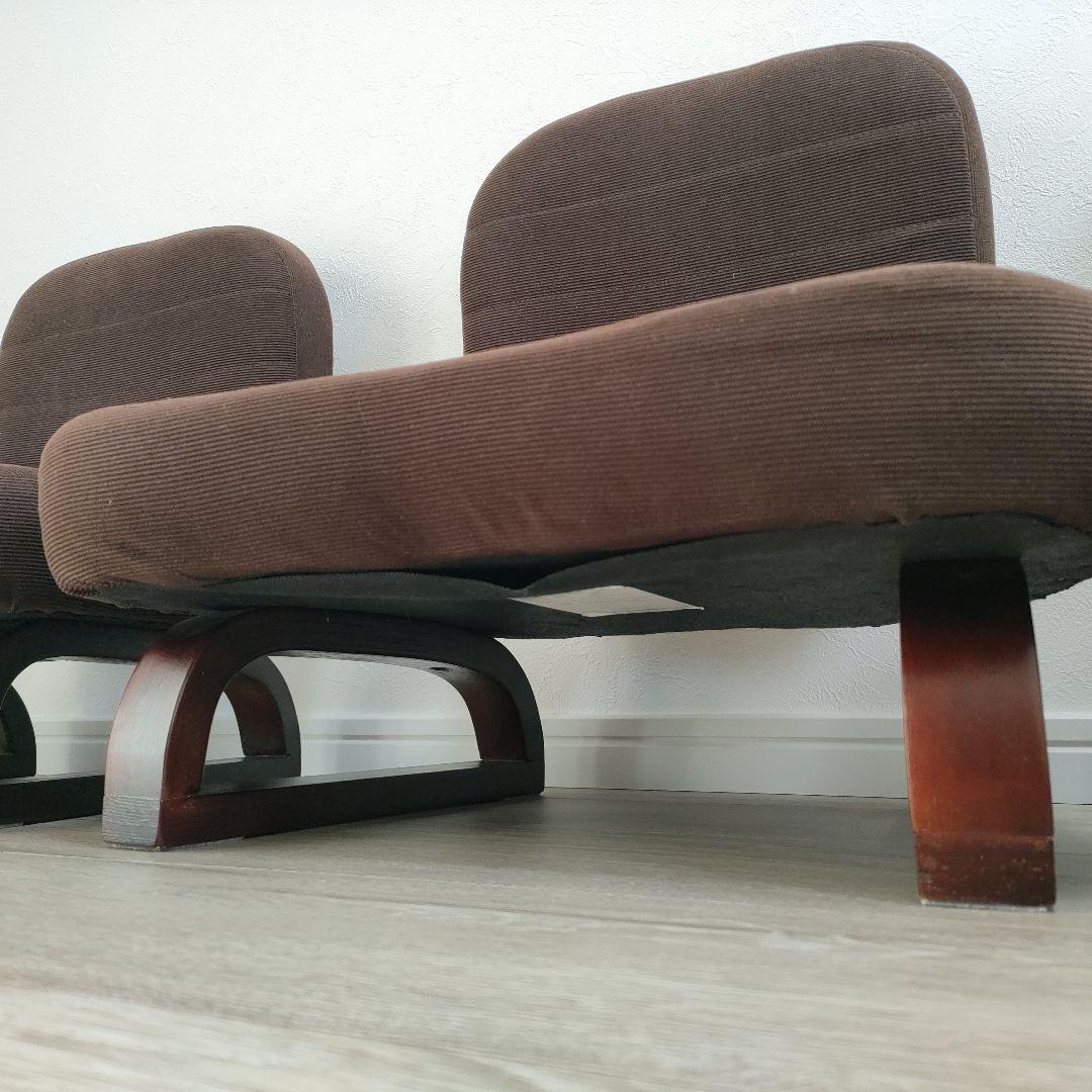 [山善] 座椅子 座敷用椅子 あぐら座椅子 幅46cm折りたたみ 3脚セット