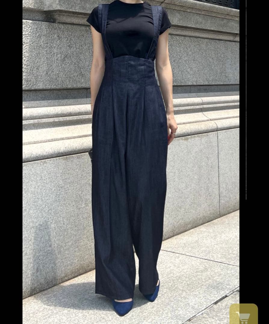 完売品◆JENNE デニム サロペット オーバーオール XL