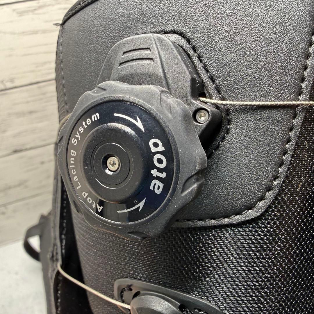 美品　VISIONPEAKS スノボブーツ 22.5 Atop黒 [E-80]