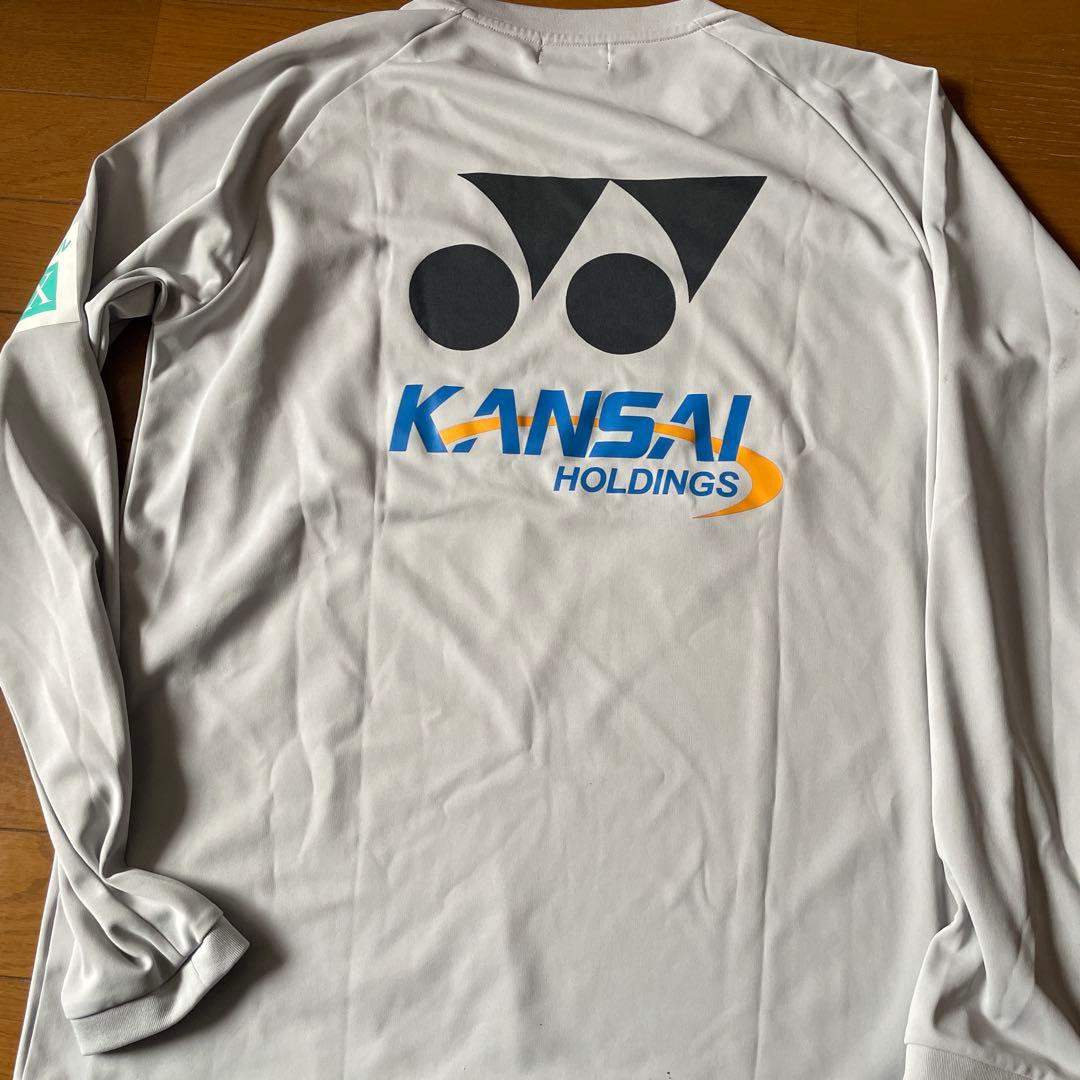 アビスパ福岡スタッフ着用品 XO YONEX グレー 長袖シャツ - メルカリ
