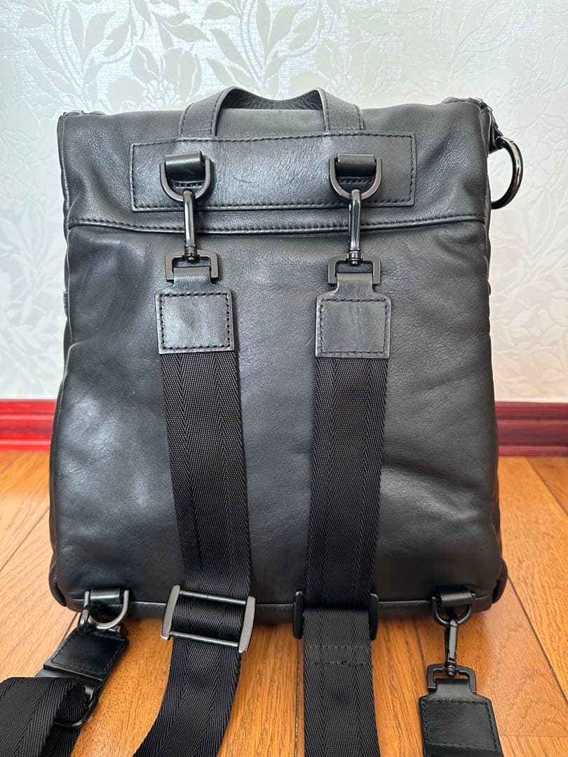 DIESEL ディーゼル　ブラック黒　2way　カウレザーリュック バックパック