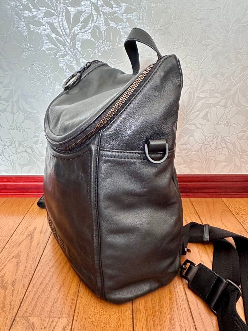 DIESEL ディーゼル　ブラック黒　2way　カウレザーリュック バックパック