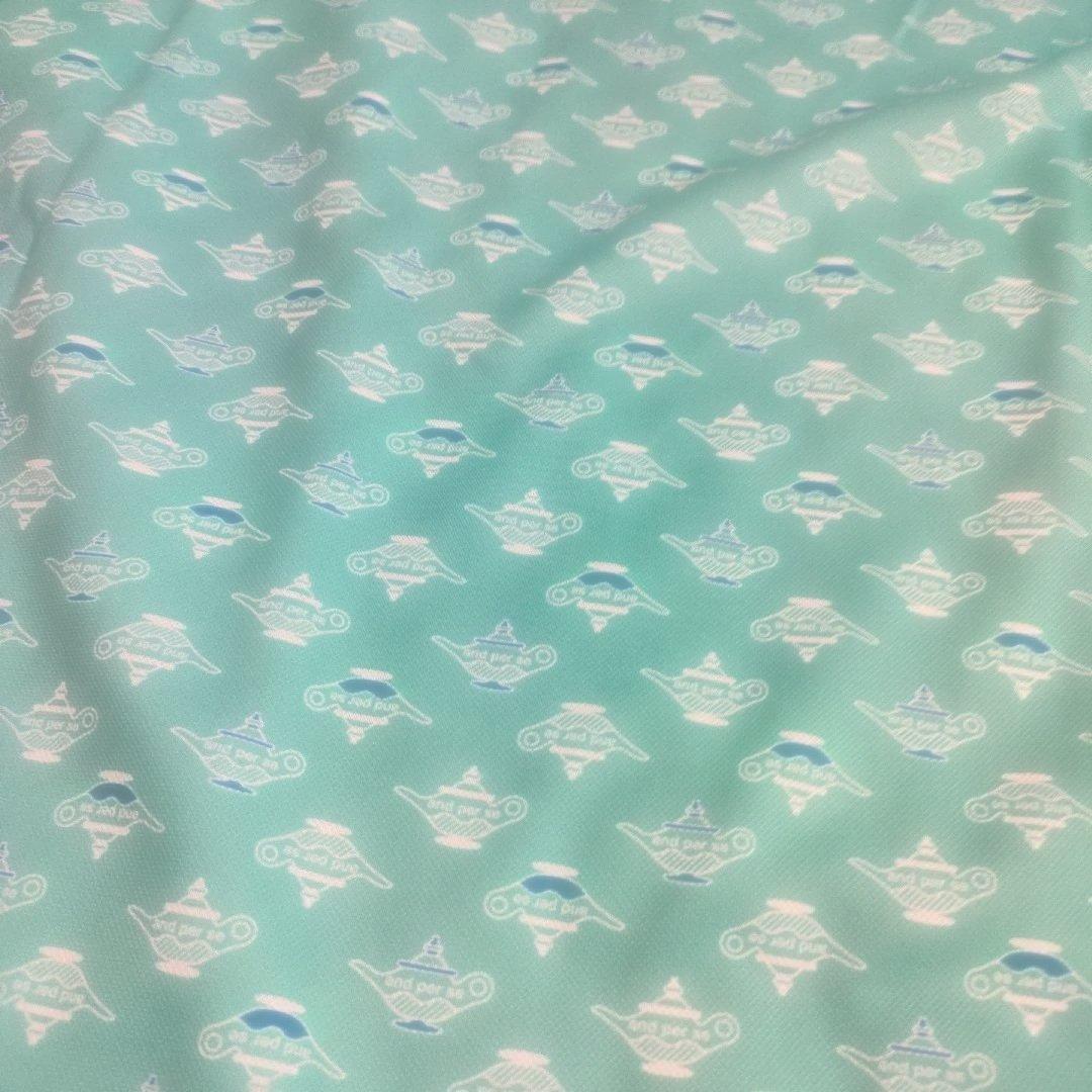 AND PER SE アンパスィ 半袖ポロシャツ ボタンダウン 総柄 グリーン系