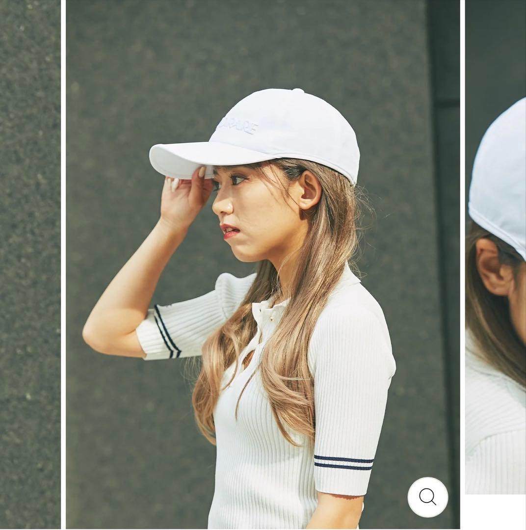 エースアンドレア　リブニット　ホワイト