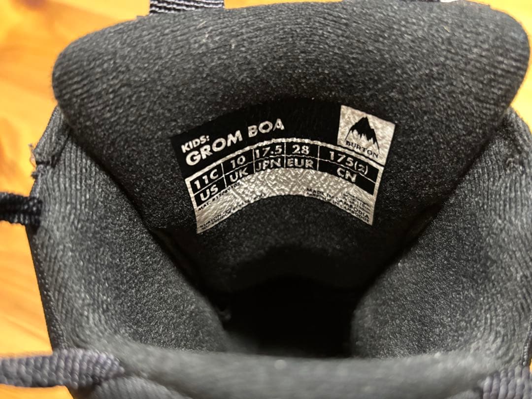 BURTON GROM BOA バートン　子供用スノーボードブーツ 17.5cm