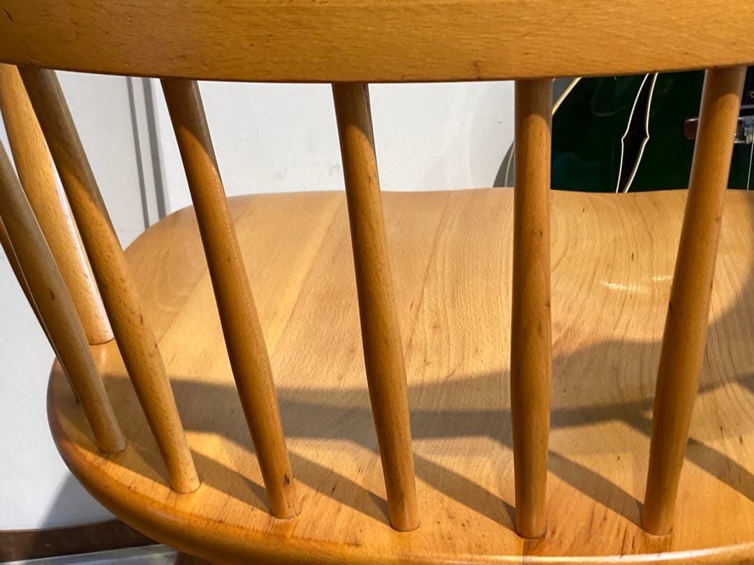 ②画像65枚 キツツキ ダイニングチェア ナチュラル 昭和56年 アーム コロニ