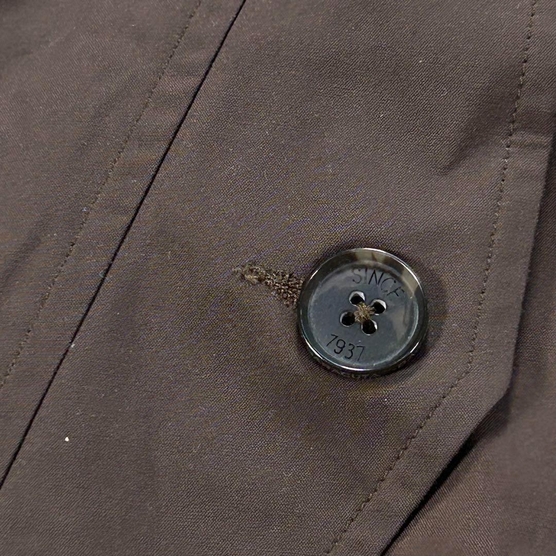 【BARACUTA】ハリントンジャケット　G9 首元ボタン付き　ブラウン　44