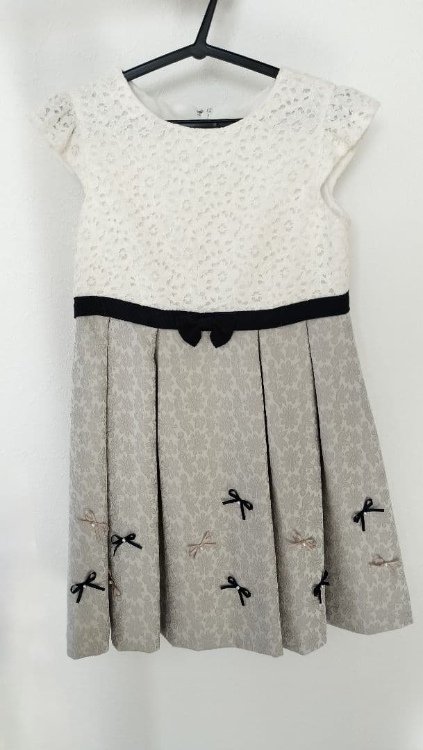 プティマイン 120 フォーマルワンピース　ドレス　コサージュ 卒園式 入学式