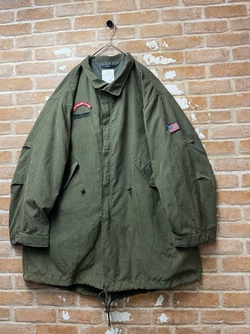 モッズコート　ミリタリー　カーキ　CIAOPANIC チャオパニック　ワッペン