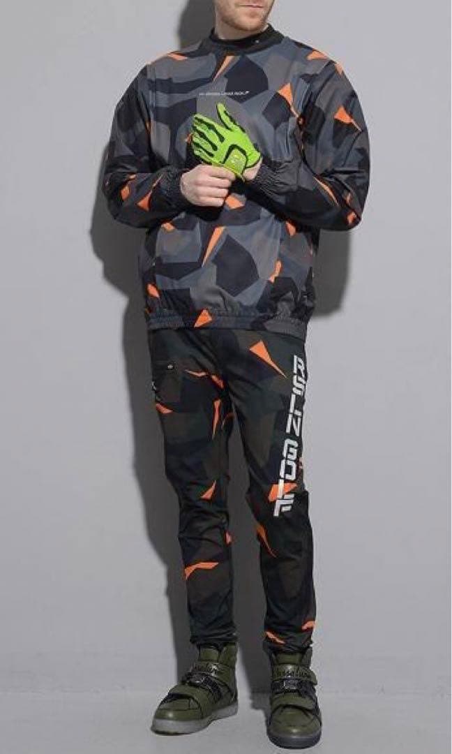 ラッセルノ ゴルフ ブランド ロゴ ストレッチ ロングパンツ カーキ L 5