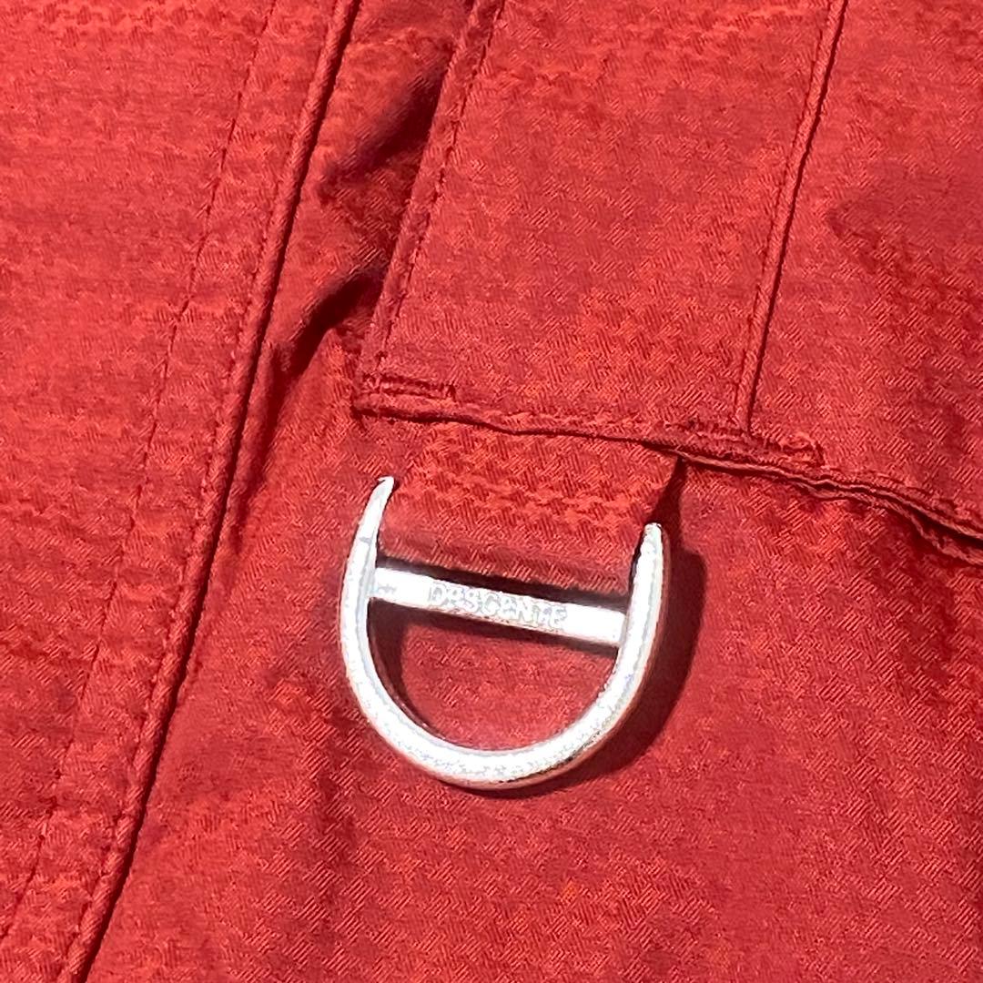 デサント スキーウェア 上下セット サイズM 洗える 人気 メンズ 赤黒