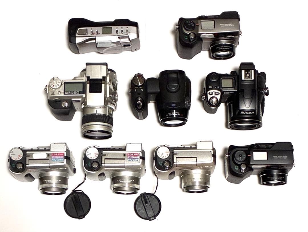 オリンパス／ミノルタ／Nikon　CAMEDIA含む　デジカメ 9台セット