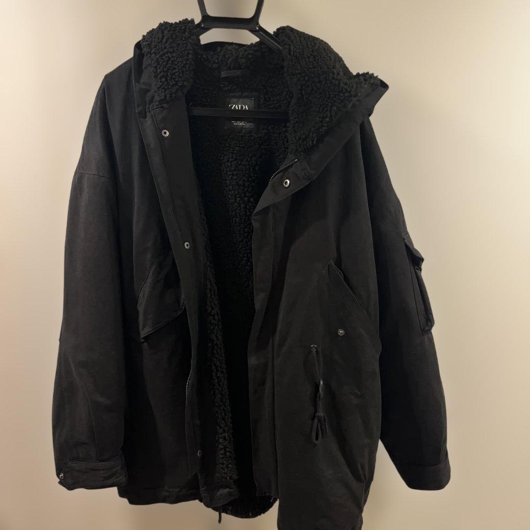 ZARA ブラック モッズコート L - メルカリ