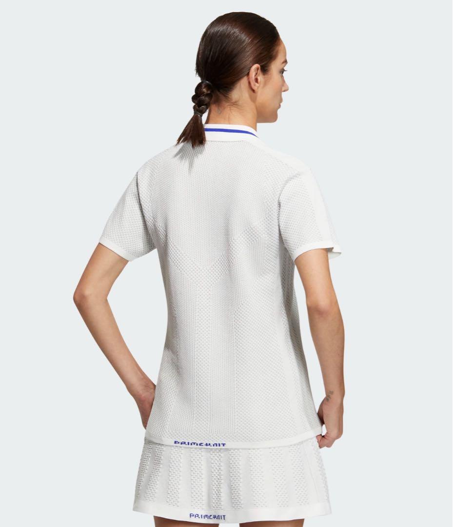 adidas メッシュポロドレス ホワイト