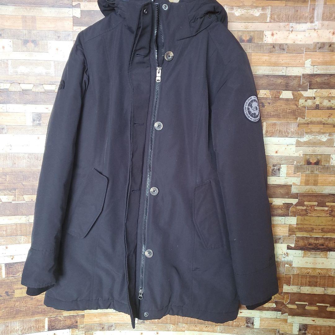 THE NORTH FACE フード付きモッズコート 黒