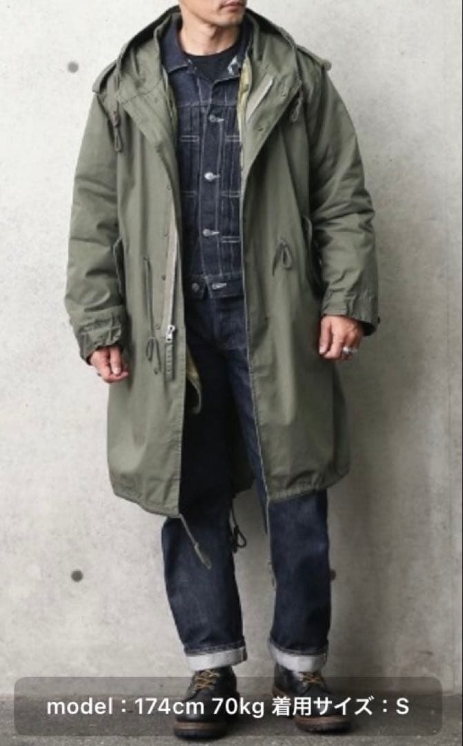 【美品】HOUSTON M-51パーカ モッズコート Sサイズ