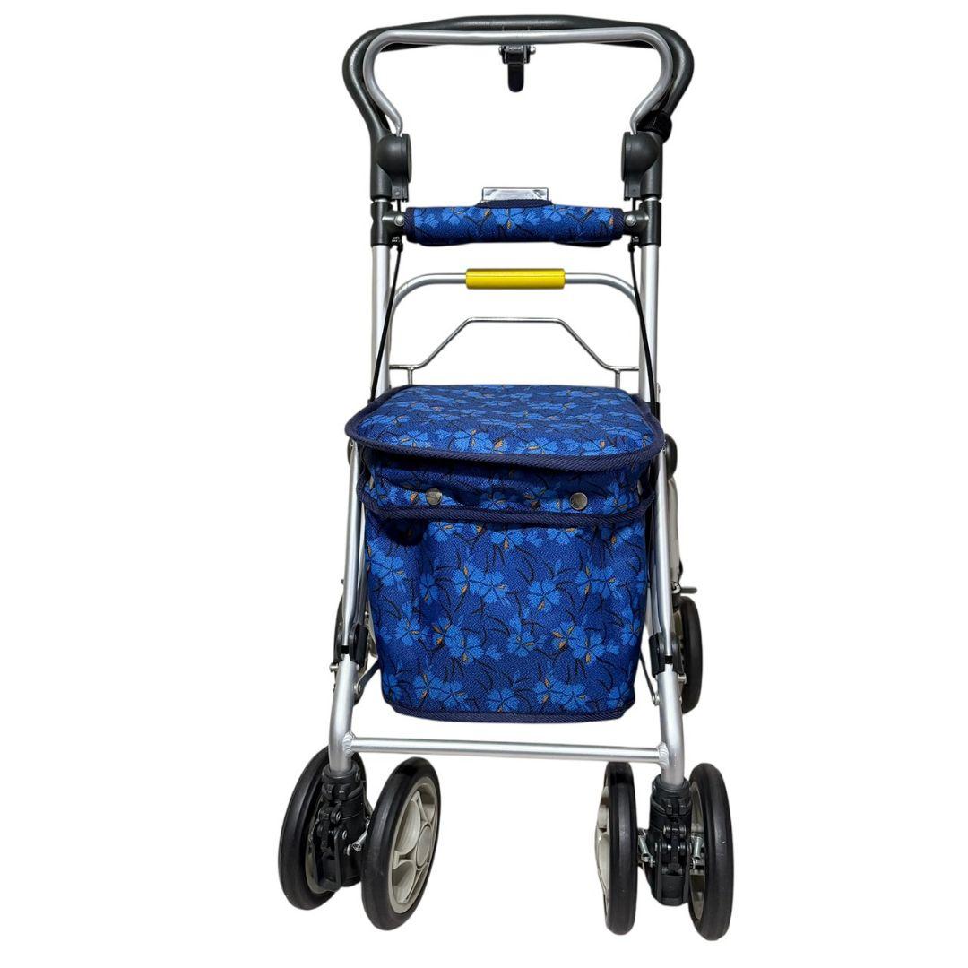 【須恵廣工業】美品　シルバーカー　スイートIII なでしこ紺