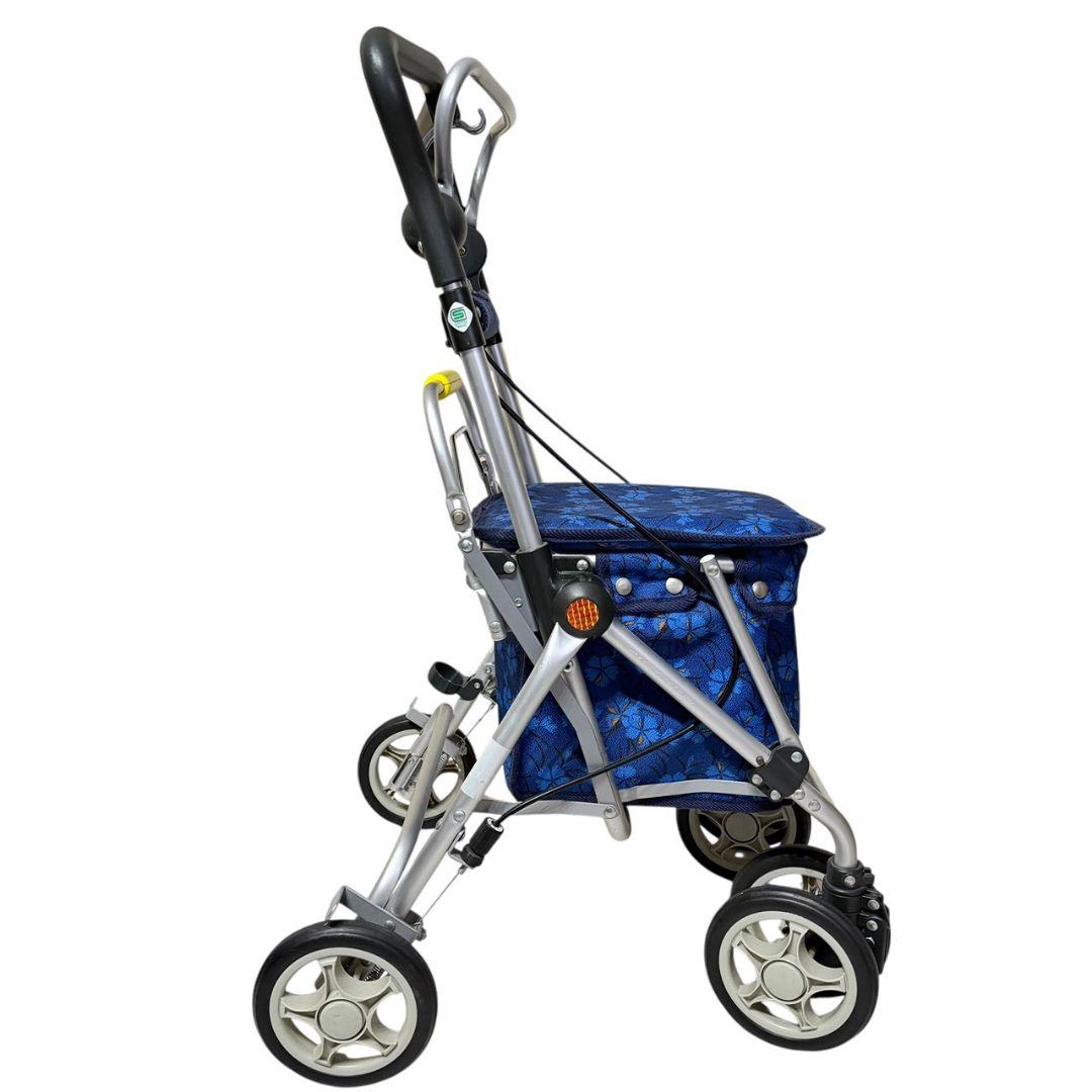 【須恵廣工業】美品　シルバーカー　スイートIII なでしこ紺