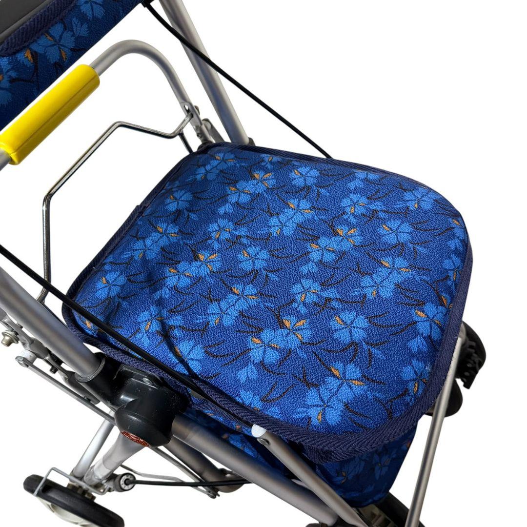 【須恵廣工業】美品　シルバーカー　スイートIII なでしこ紺