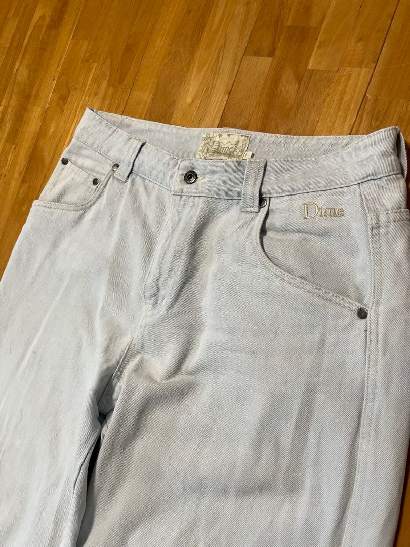Dime ライトブルーデニム パンツ Sサイズ
